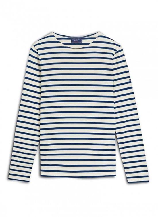  세인트제임스 긴팔 티셔츠 122850 ECUME MARINE DOM