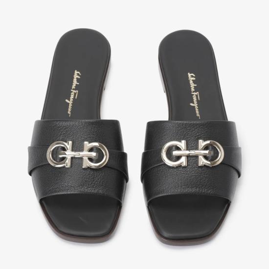  살바토레 페라가모 뮬/슬리퍼 01E565 758084 BLACK DOM - SALVATORE FERRAGAMO