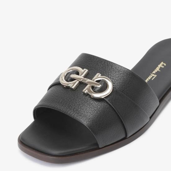  살바토레 페라가모 뮬/슬리퍼 01E565 758084 BLACK DOM - SALVATORE FERRAGAMO