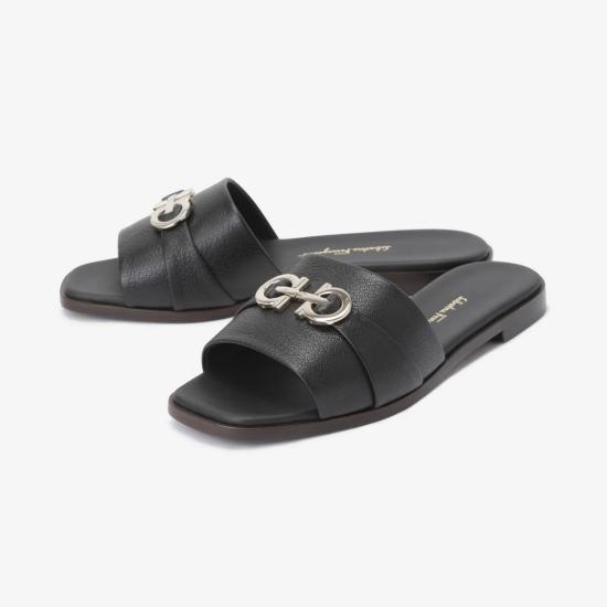  살바토레 페라가모 뮬/슬리퍼 01E565 758084 BLACK DOM - SALVATORE FERRAGAMO