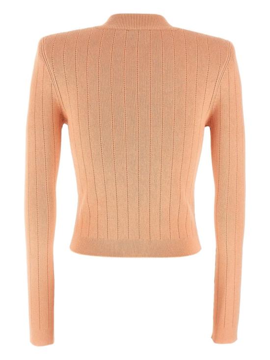 발망 가디건 DF1KL007KB07 peach - BALMAIN