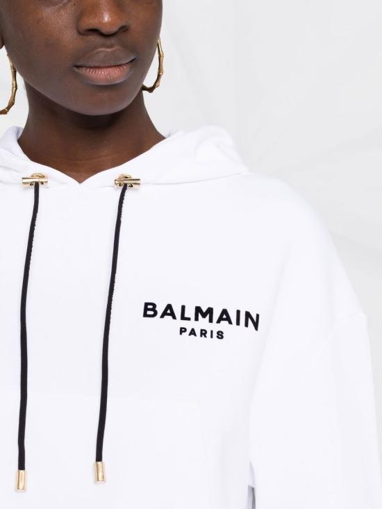  발망 후드 티셔츠 YF1JP000BB01 - BALMAIN