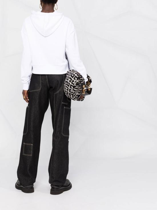  발망 후드 티셔츠 YF1JP000BB01 - BALMAIN