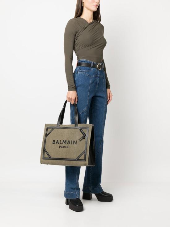  발망 숄더백 AN1FF810TDVY khaki - BALMAIN