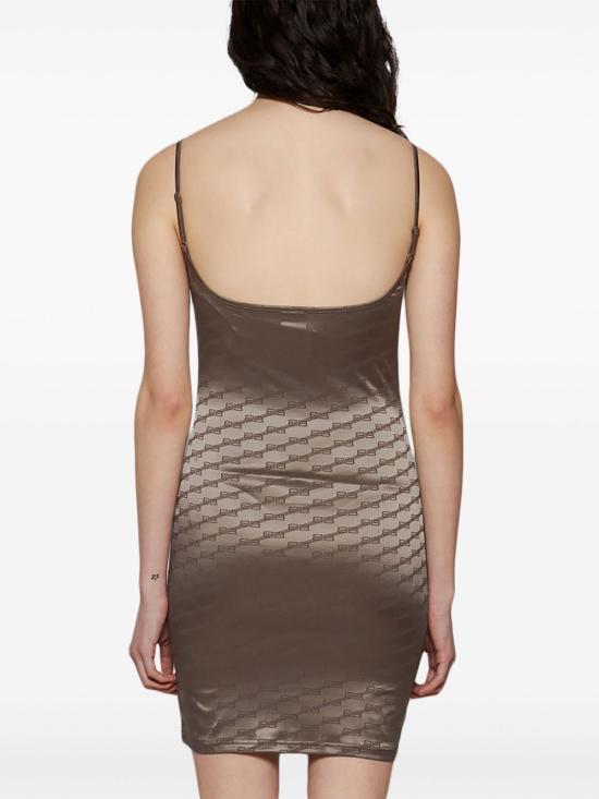  발렌시아가 숏 원피스 7442324D0B3 sand beige - BALENCIAGA