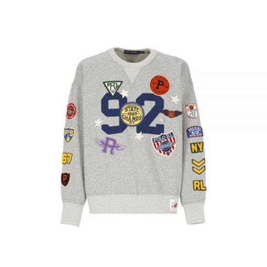  폴로 랄프로렌 긴팔 티셔츠 710950755001 GREY HEATHER DOM