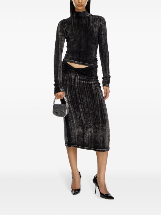  디젤 반팔 티셔츠 A147480AJCP black - DIESEL