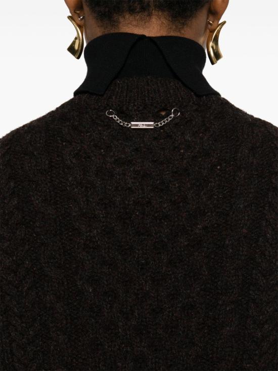  펜디 미디 원피스 FZDC81ASJN dark purple - FENDI