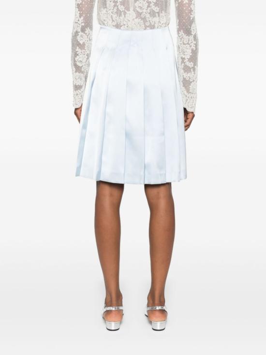  셀프 포트레이트 미디 스커트 AW24060MSKBL - SELF PORTRAIT