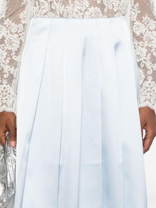  셀프 포트레이트 미디 스커트 AW24060MSKBL - SELF PORTRAIT