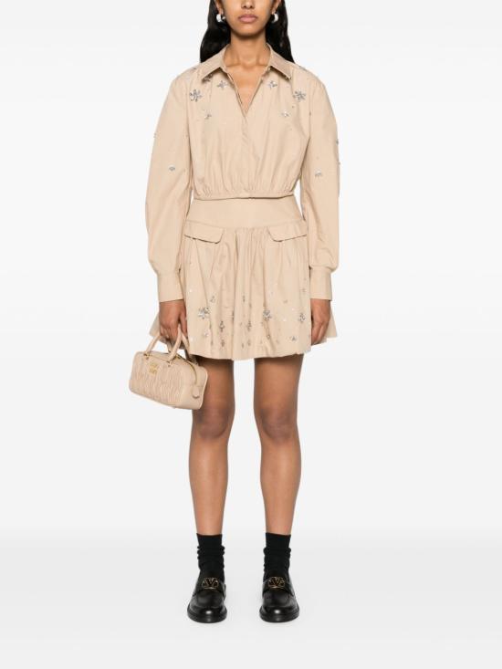  셀프 포트레이트 블라우스 PF24036TBG beige - SELF PORTRAIT