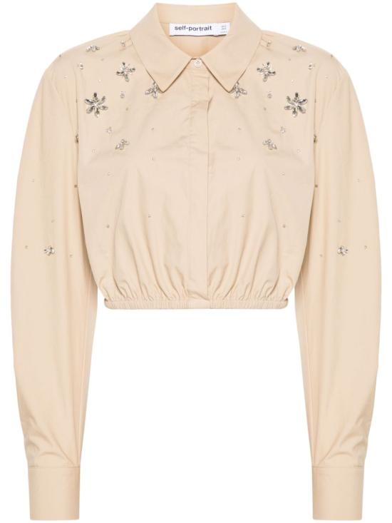  셀프 포트레이트 블라우스 PF24036TBG beige