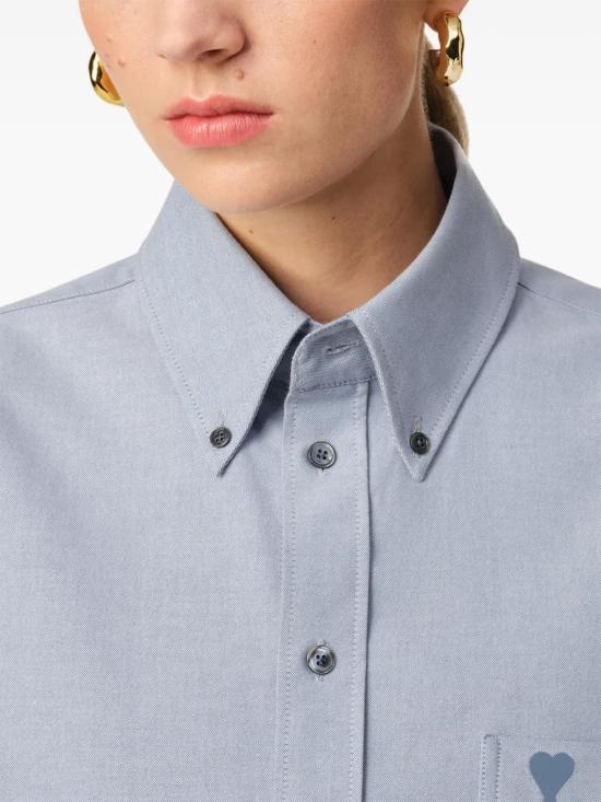  아미 셔츠 E25USH123CO0031 grey - AMI