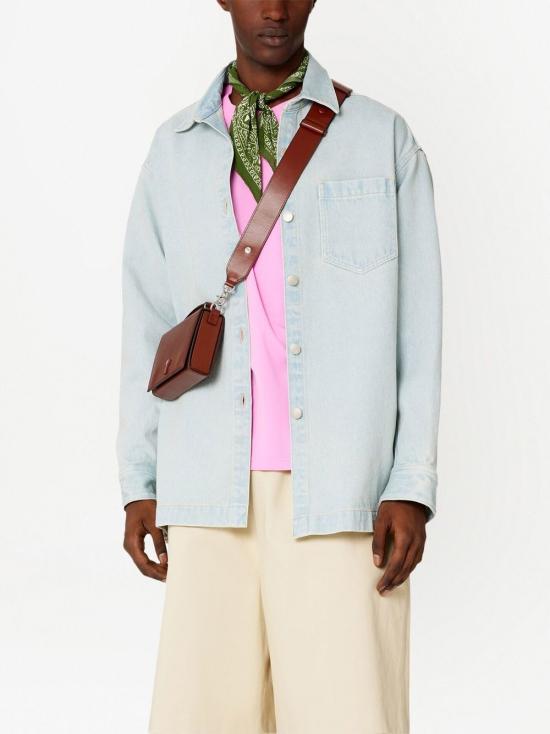  아미 셔츠 UJK221DE0002 blue - AMI