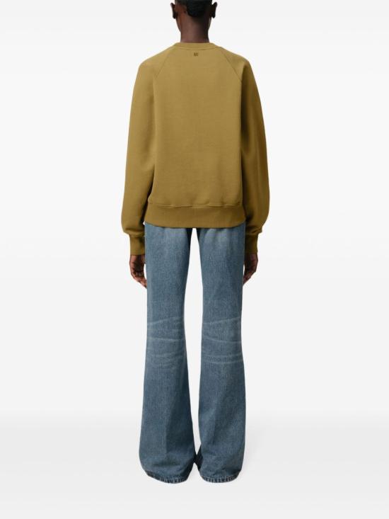  아미 긴팔 티셔츠 E25USW074747 olive green - AMI