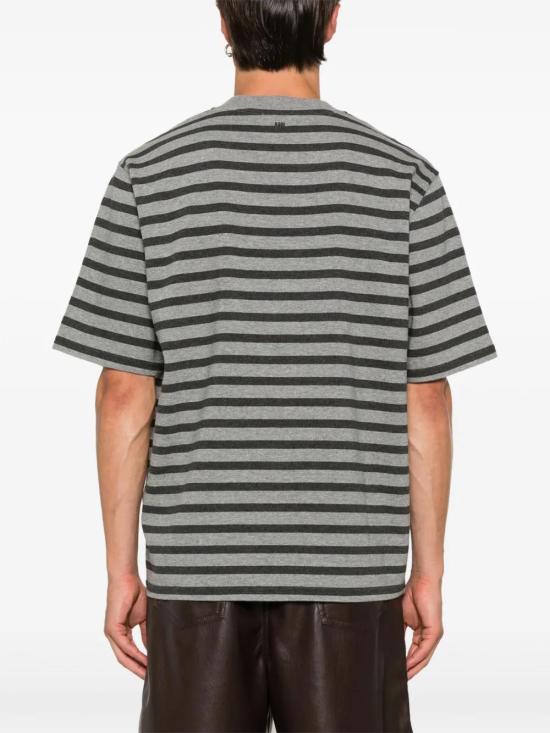  아미 반팔 티셔츠 HTS045JE0084 grey - AMI