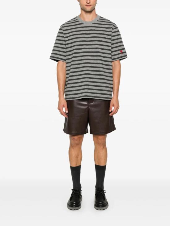  아미 반팔 티셔츠 HTS045JE0084 grey - AMI