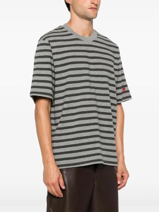  아미 반팔 티셔츠 HTS045JE0084 grey - AMI