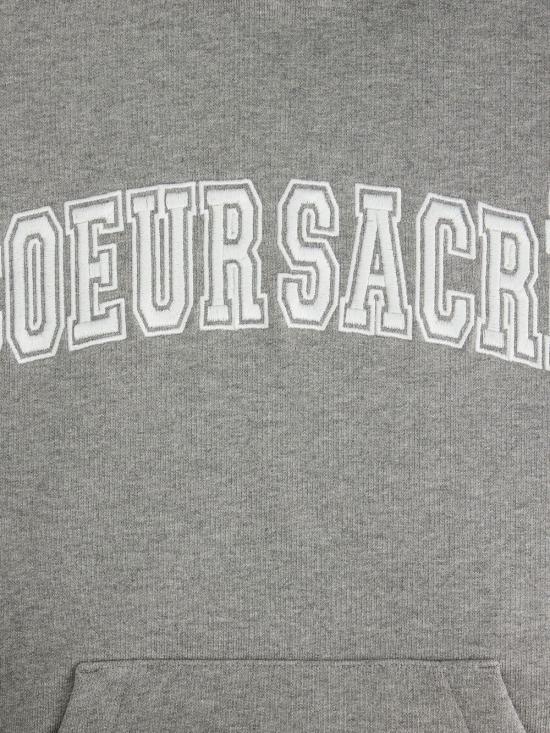  아미 후드 티셔츠 USW209747 grey - AMI