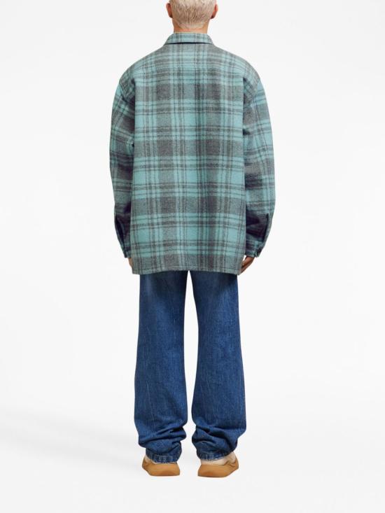  아미 자켓 H23UJK226WV0014 turquoise - AMI