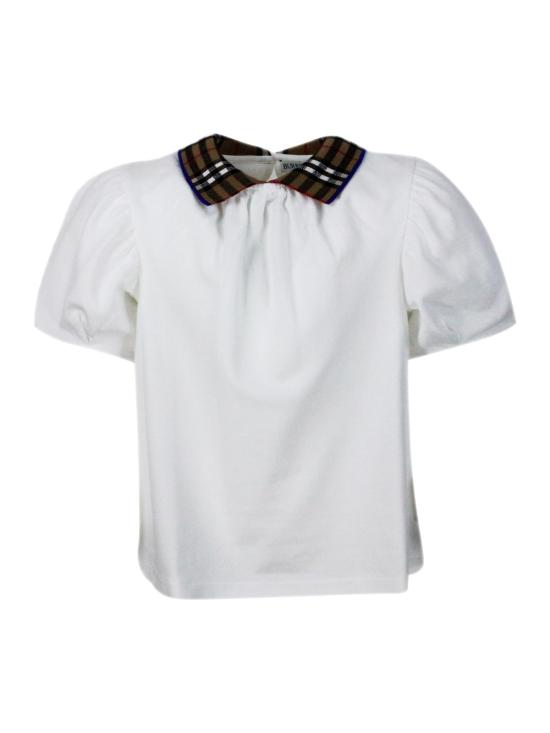 25SS [주니어] 버버리 폴로 셔츠 8073164 1001 White