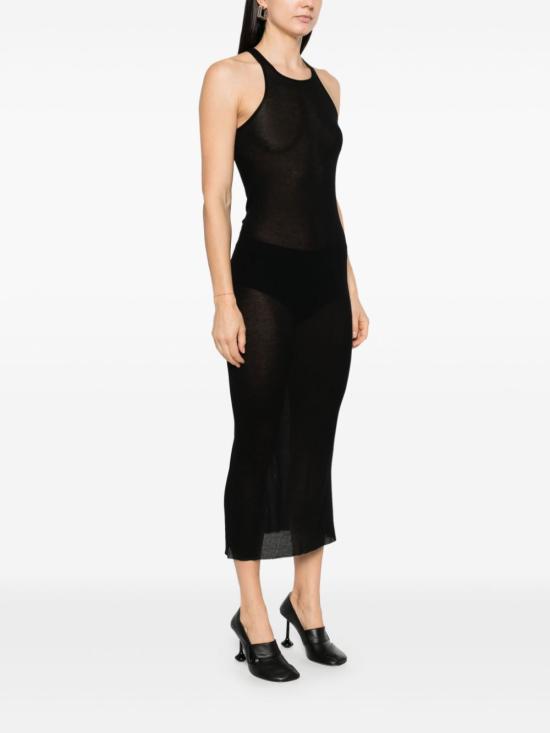 25SS 릭 오웬스 미디 원피스 RP01E7549 RC09 Black - RICK OWENS