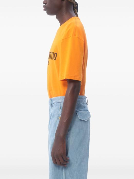 25SS 발렌티노 가라바니 반팔 티셔츠 6V3MG16P APG146 Orange - VALENTINO GARAVANI