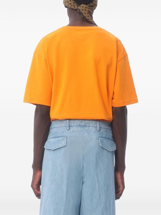 25SS 발렌티노 가라바니 반팔 티셔츠 6V3MG16P APG146 Orange - VALENTINO GARAVANI