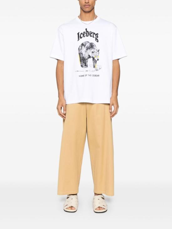 25SS 아이스 비 아이스버그 반팔 티셔츠 F025 63071101 White - ICE B ICEBERG