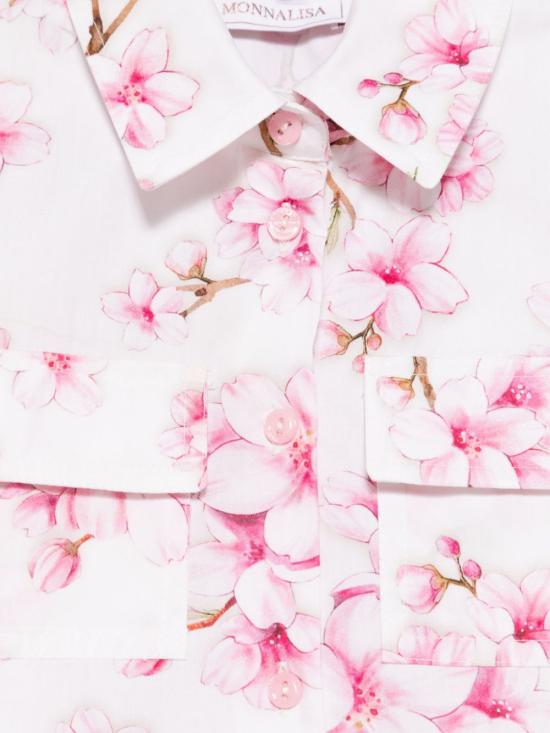 25SS [키즈] 모나리자 셔츠 11E300 56040099 White - MONNALISA