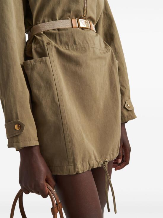  프라다 숏 원피스 P3L59HSOOO14F5 khaki - PRADA