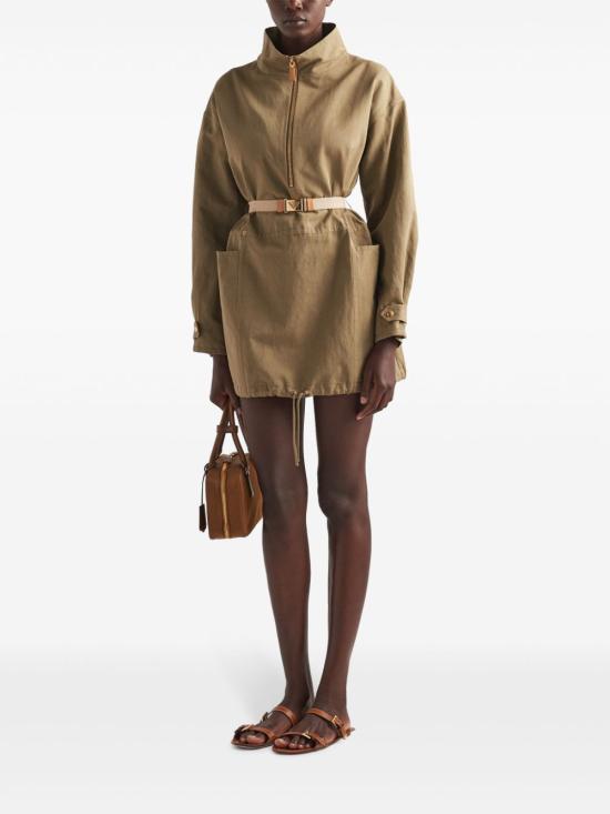  프라다 숏 원피스 P3L59HSOOO14F5 khaki - PRADA