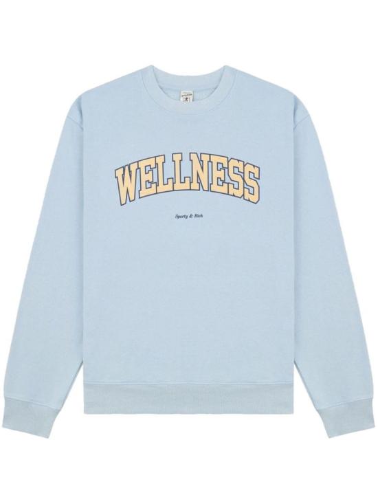  스포티앤리치 긴팔 티셔츠 WS067S402WC CHINA BLUE ALMOND NAVY DOM