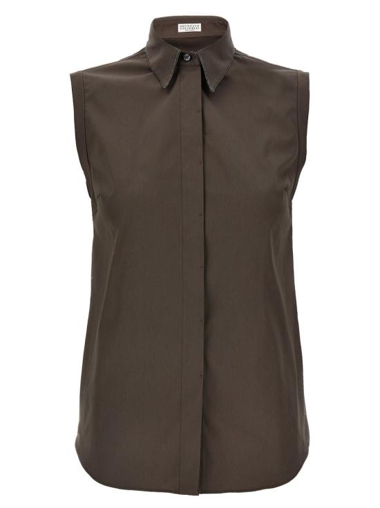 25SS 브루넬로 쿠치넬리 셔츠 M0091MA616C8705 BROWN