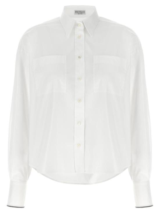  브루넬로 쿠치넬리 셔츠 M0091NL496C159 WHITE