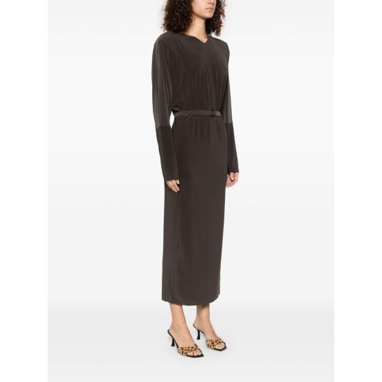 25SS 노마카말리 롱 원피스 KK4243PLG64823 ESPRE BROWN - NORMA KAMALI