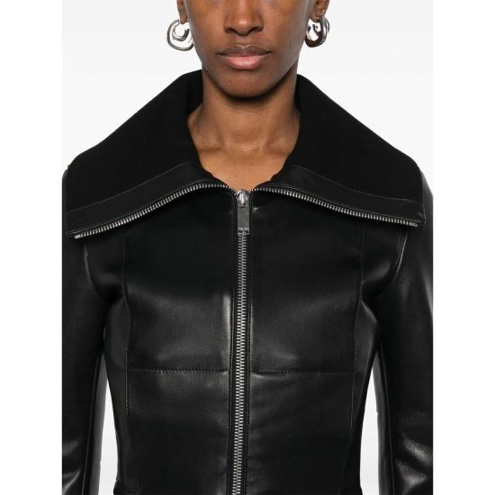 25SS 알렉산더 맥퀸 가죽 자켓 817917 Q5ANU 1000 BLACK - ALEXANDER MCQUEEN