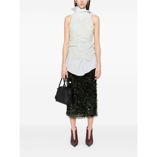 25SS 마르지엘라 블라우스 MTJ024 S51NL0046 688 GREEN WHITE - MAISON MARGIELA