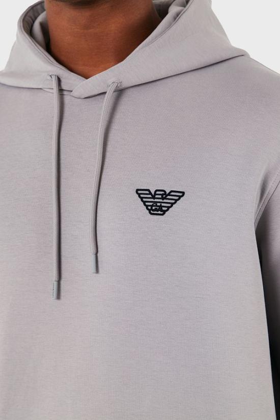 25SS 엠포리오 아르마니 긴팔 티셔츠 6D1M94 1JHSZ 0663 Eagle grey china - EMPORIO ARMANI