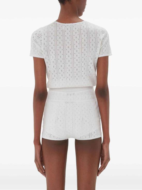  JW앤더슨 반팔 티셔츠 KW1276YN0389001 White - JW ANDERSON