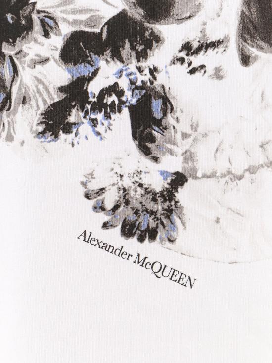  알렉산더 맥퀸 반팔 티셔츠 781994QTABE 0909 White - ALEXANDER MCQUEEN