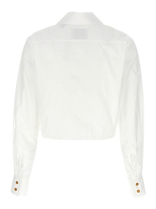 26SS 비비안웨스트우드 컷 오프 하트 셔츠 1501005UW009QA401 White - VIVIENNE WESTWOOD