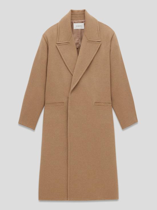 25SS 생로랑 코트 805977 Y2K392347 Brown