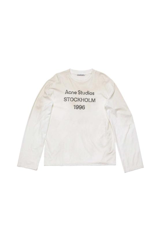  아크네 스튜디오 긴팔 티셔츠 Acne Studios 로고 1996  더스티 화이트