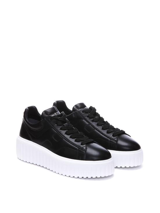 26SS 호간 H-스트라이프 스니커즈 HXW6450FC60LE9B999 Black - HOGAN