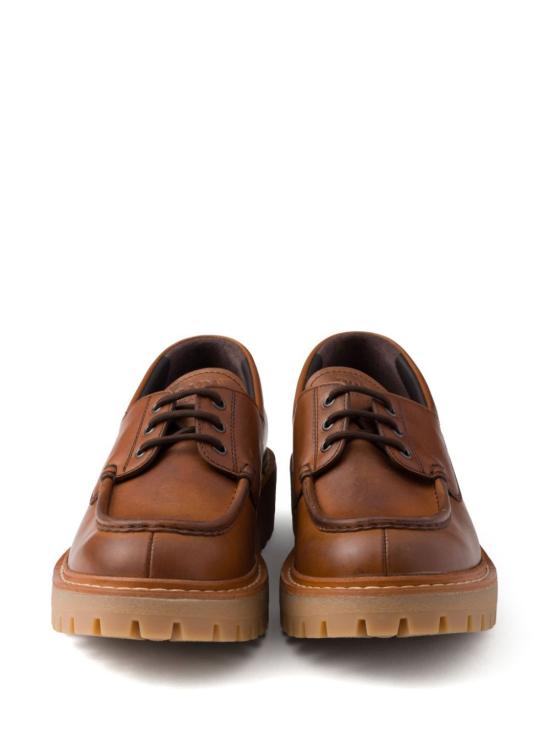 25SS 프라다 러버 솔레이스업 레더 로퍼 2EE416FG000 070 F0046 COGNAC - PRADA