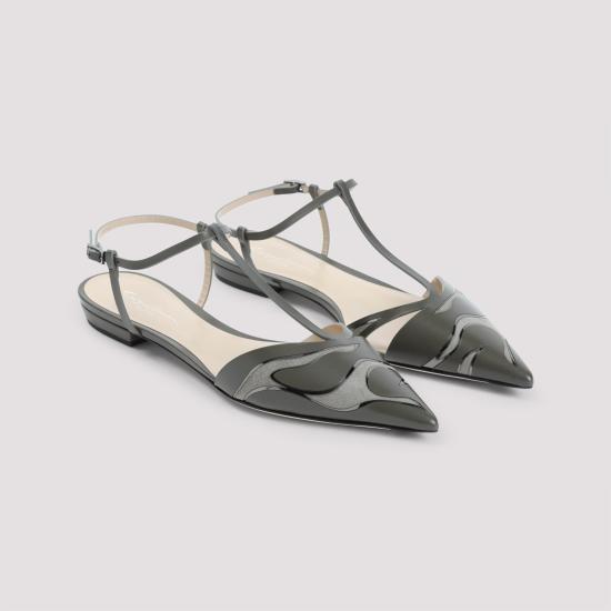 25SS 조르지오 아르마니 플랫 슈즈 X1D352XR348 U691 GREEN - GIORGIO ARMANI