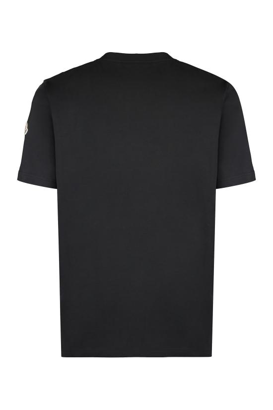  몽클레어 / 남성 로고 패치 반팔 티셔츠 J20918C0004189AHD 999 black BPG - MONCLER