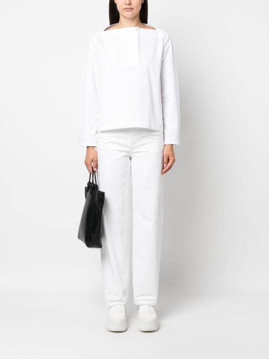  질샌더 긴팔 티셔츠 J01NC0113J45002100 White - JIL SANDER