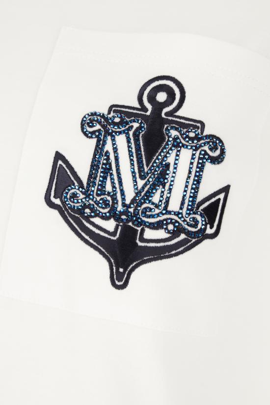 25SS 막스마라 반팔 티셔츠 ACACIA 007 BIANCO BLU - MAX MARA